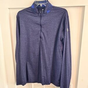 Greyson Sport 1/2 zip pullover camo Heathered blue golf shirt size large